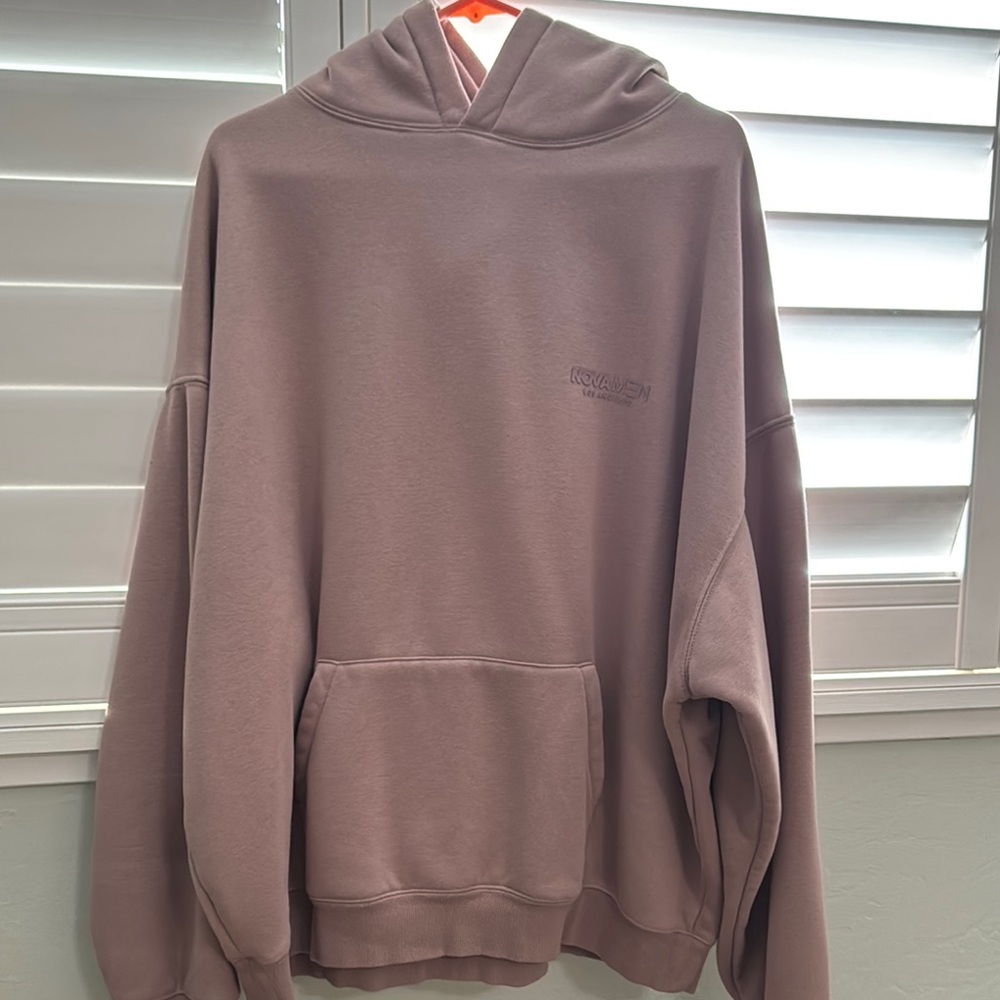 purple men's oversized hoodie